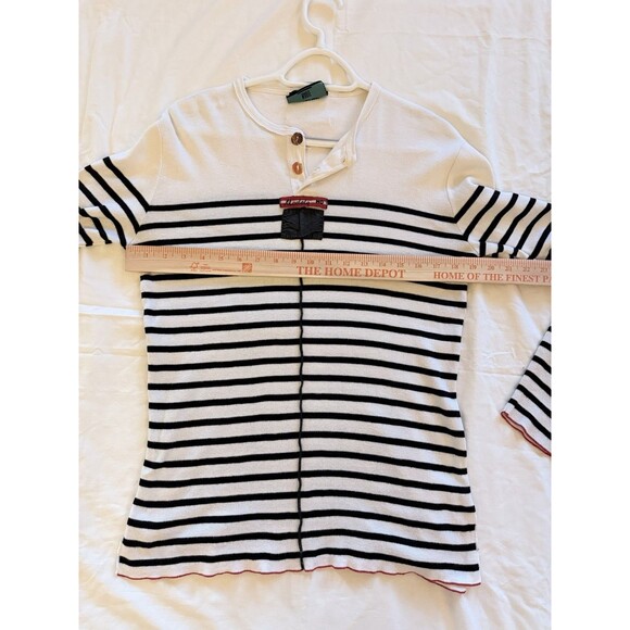 Jean Paul Gaultier Maille Modèle No Breton Stripe Knit Top Italy M - Picture 13 of 16